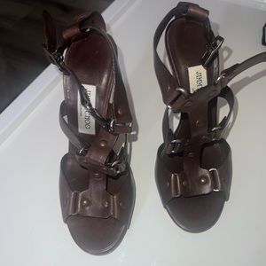 Brown Jimmy Choo heels